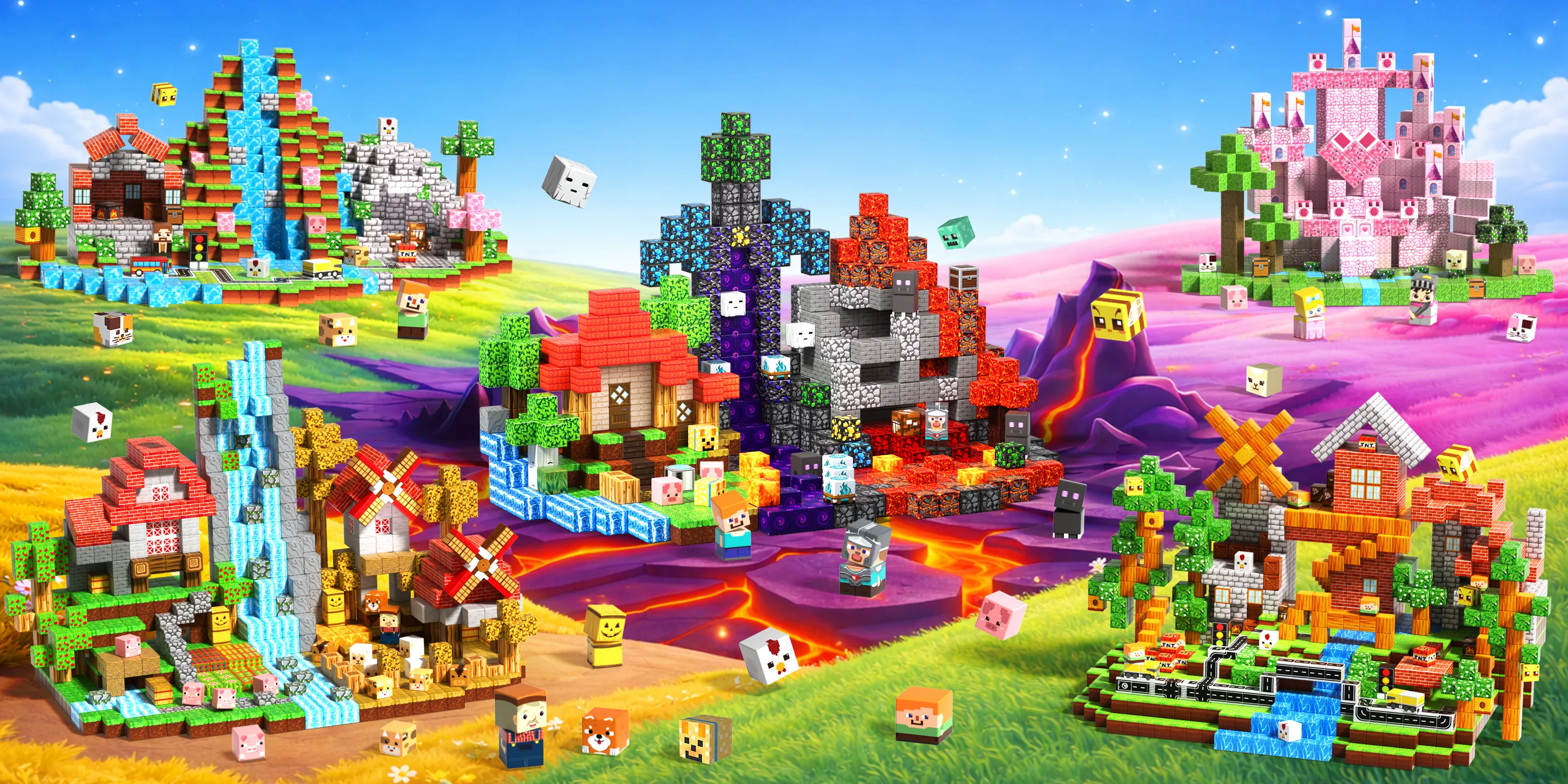 magneverse magnetic blocks products hero banner